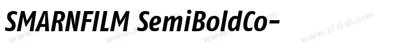 SMARNFILM SemiBoldCo字体转换